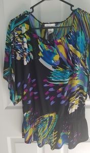Jon Den Tropical Blouson Top M